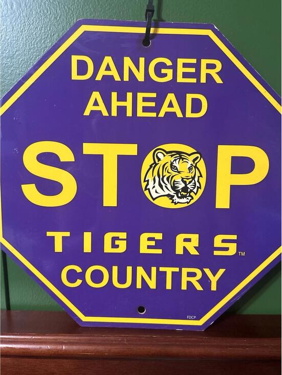Other - LSU Tigers Country Stop‎ Sign Decor